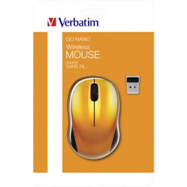 Verbatim Go Nano Wireless Mouse Volcanic Orange [49045]