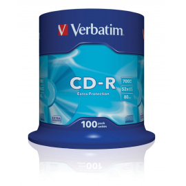 Verbatim CD-R Extra Protection - 100 ks (43411)