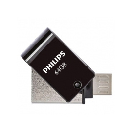 Philips 2 in 1 USB 2.0 – Micro USB 64 GB (PHUSB64G2IN1OTGG)
