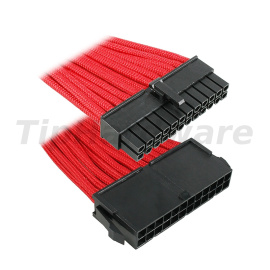 BitFenix 24-Pin ATX Extension Cable 30cm - sleeved red/black