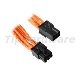 BitFenix 6-Pin PCIe Extension Cable 45cm - sleeved orange/black